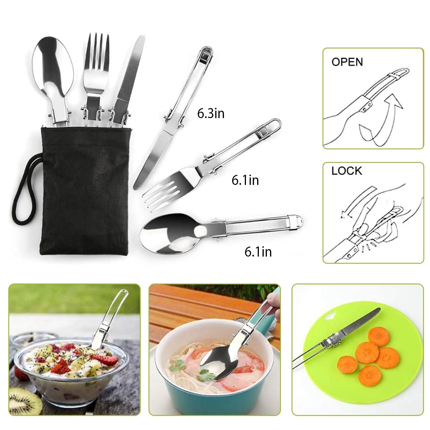 12 - Piece Camping Cookware Set - Portable Pot, Pan, Kettle & Utensils - Hippopotamus Barn