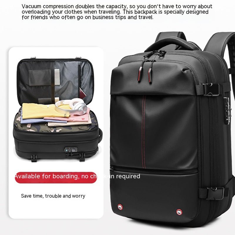 Large Capacity Waterproof Travel Backpack with Laptop Compartment | 56-75L - Hippopotamus Barn