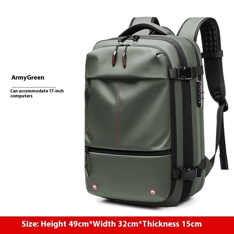 Large Capacity Waterproof Travel Backpack with Laptop Compartment | 56-75L - Hippopotamus Barn