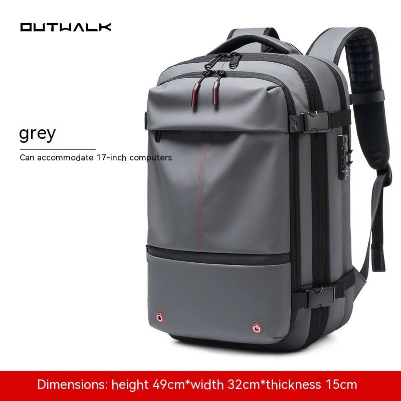 Large Capacity Waterproof Travel Backpack with Laptop Compartment | 56-75L - Hippopotamus Barn