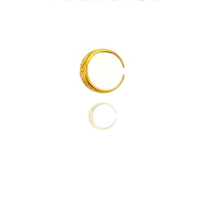 24k Gold Jewelry,Adjustable Flowers Ring Gold Sterling Jewelry For Women - Hippopotamus Barn