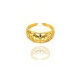 24k Gold Jewelry,Adjustable Flowers Ring Gold Sterling Jewelry For Women - Hippopotamus Barn