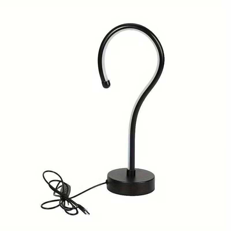 Creative Question Mark Shape Table Lamp, Three-color Dimming USB Desk Decor - Hippopotamus Barn