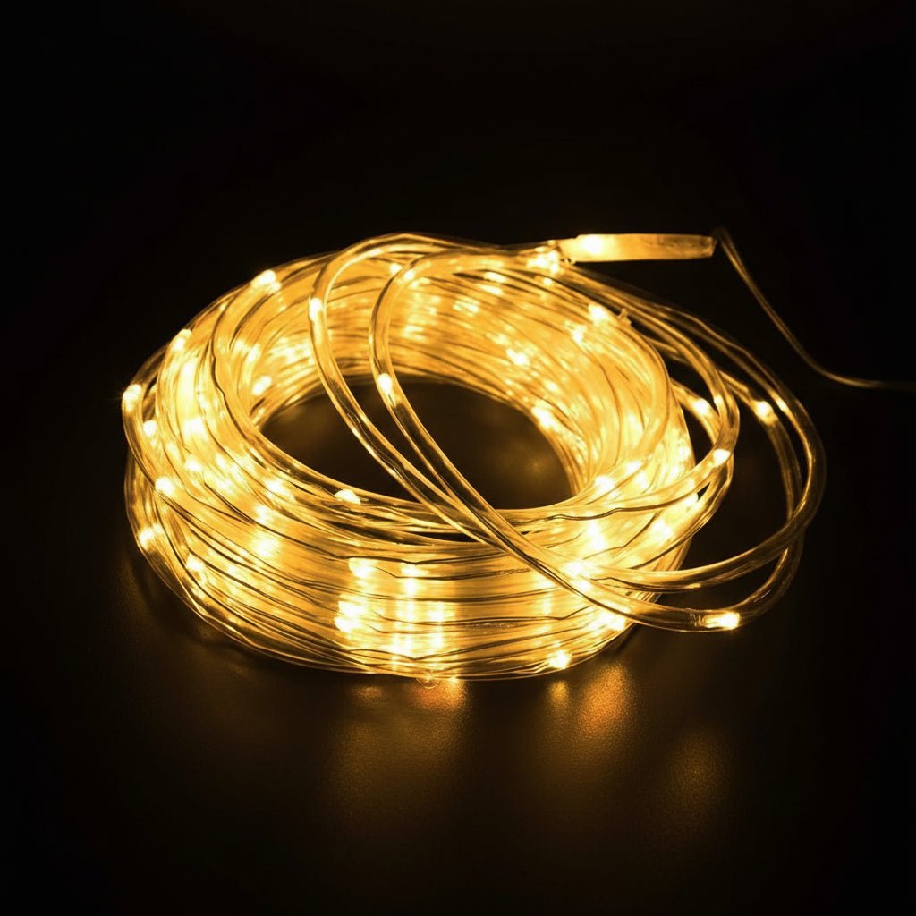 33FT LED Rope Lights - 100 LED Waterproof String Lights for Outdoor & Indoor - Hippopotamus Barn