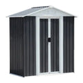5x3 Small Metal Garden Shed – Weatherproof Galvanized Steel, Lockable Tool Storage for Patios & Balconies - Hippopotamus Barn