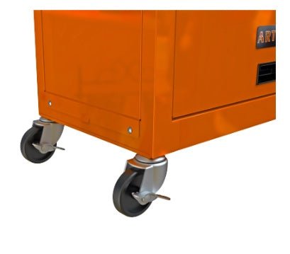 8 - Drawer Rolling Tool Chest with Wheels & Locking Drawers – Orange | 42.8" Steel Tool Cabinet - Hippopotamus Barn
