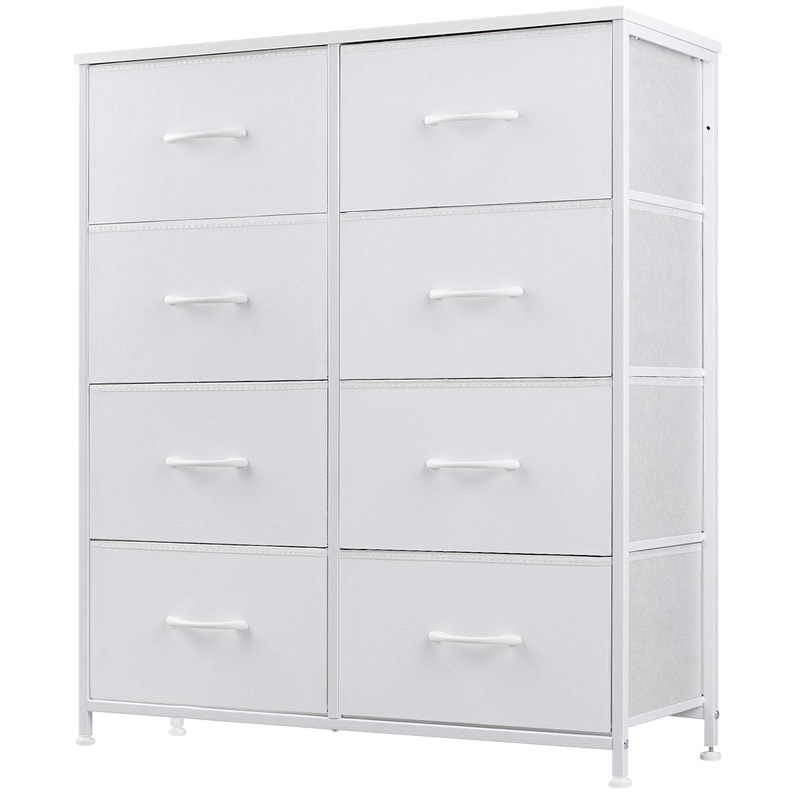 9 Drawer Fabric Dresser - Tall Storage Tower for Bedroom, Closet & Nursery - Hippopotamus Barn