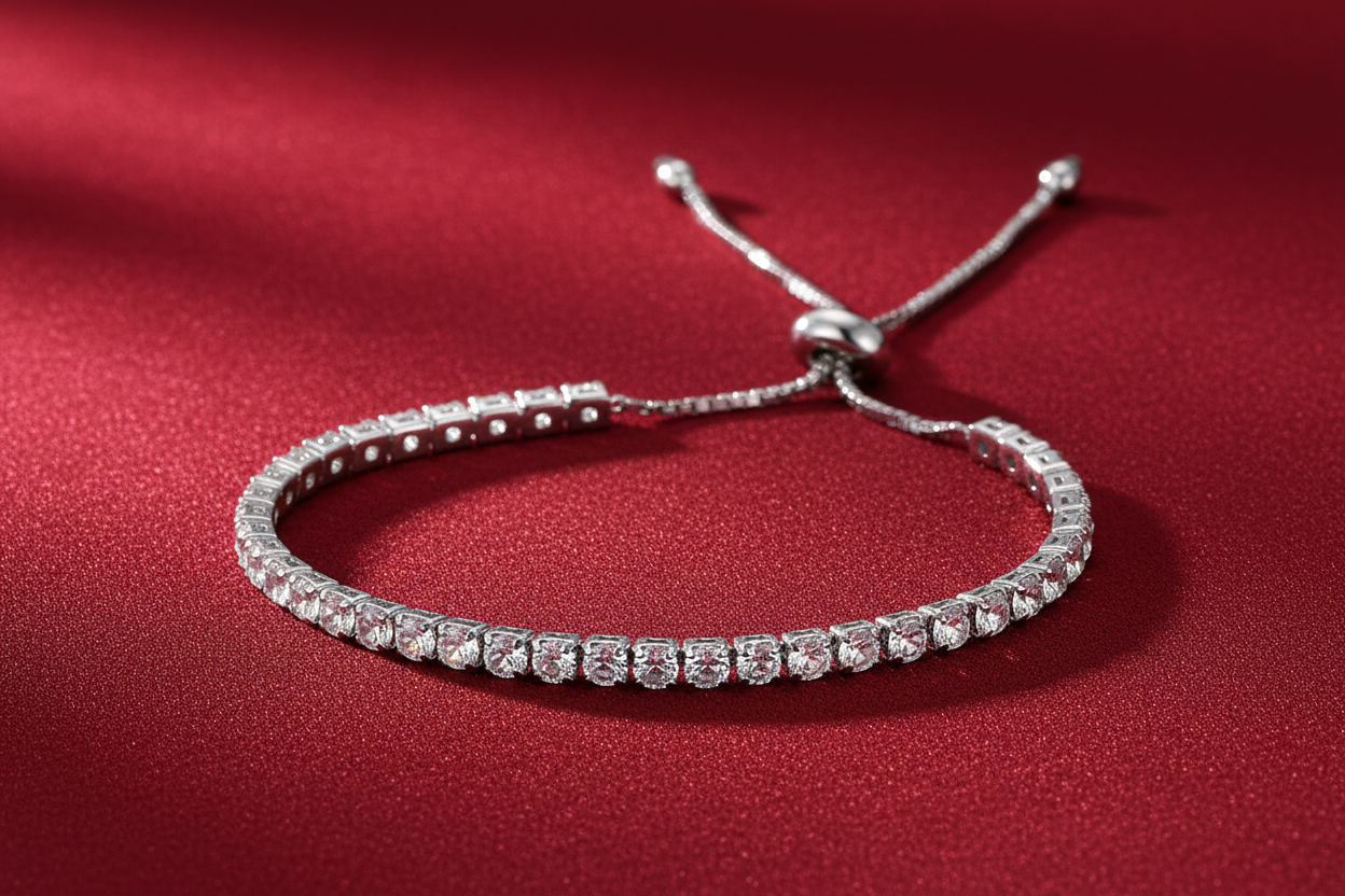 Melissa 18K Gold Vermeil & CZ Tennis Bracelet - Adjustable