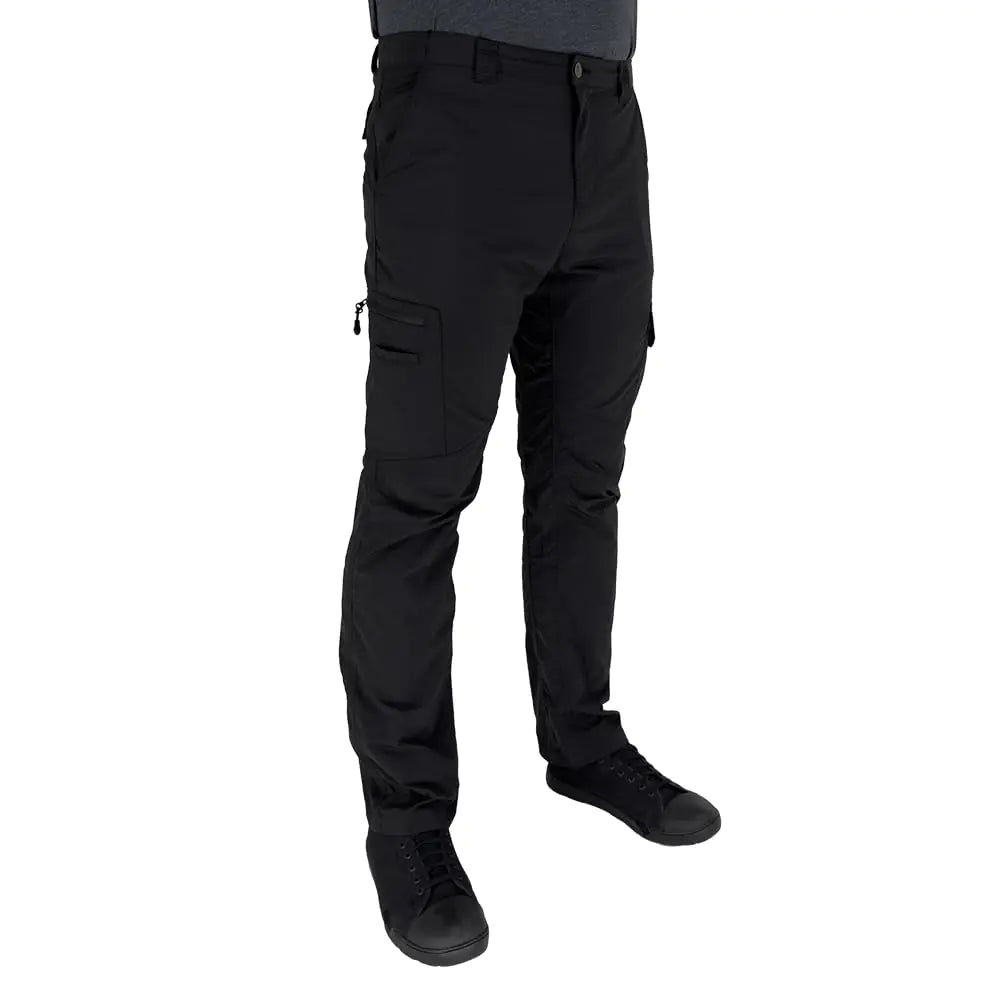 LAPG Men's Nomad Trail 7-Pocket Hiking Pants – Lightweight, 4-Way Stretch Cargo Pants (Black)