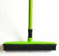 Pet Hair Removal Broom Mop | 2-in-1 Rubber Squeegee & Bristle Sweeper
