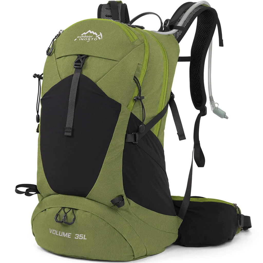 IX INOXTO 35L Hiking Backpack – Waterproof Daypack with 3L Hydration Bladder & Rain Cover