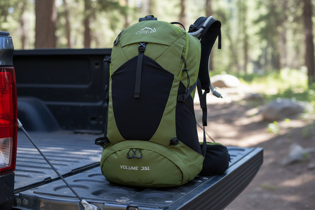 IX INOXTO 35L Hiking Backpack – Waterproof Daypack with 3L Hydration Bladder & Rain Cover