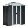 5x3 Small Metal Garden Shed – Weatherproof Galvanized Steel, Lockable Tool Storage for Patios & Balconies