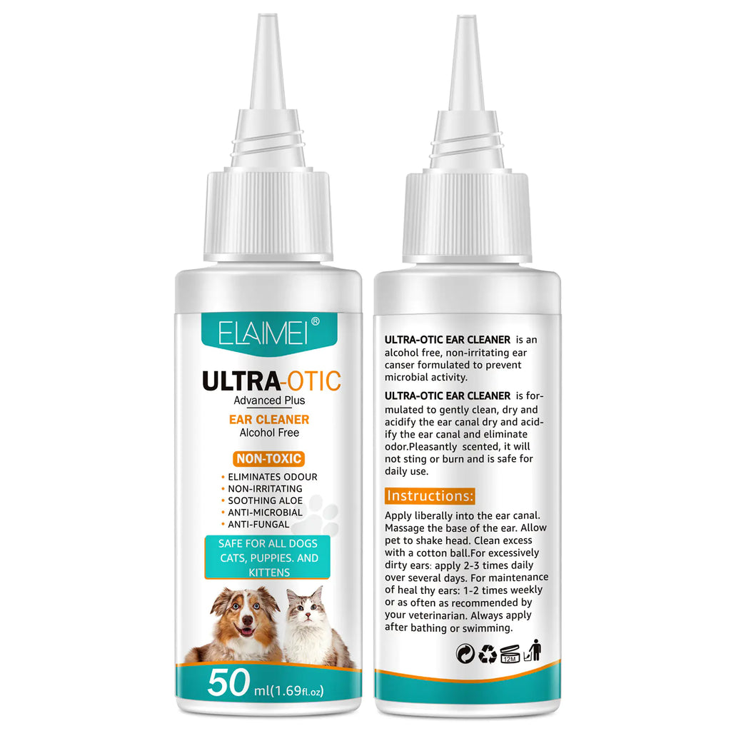 Pet Ear Cleaner 50ml | Gentle Hygiene Solution for Dogs & Cats