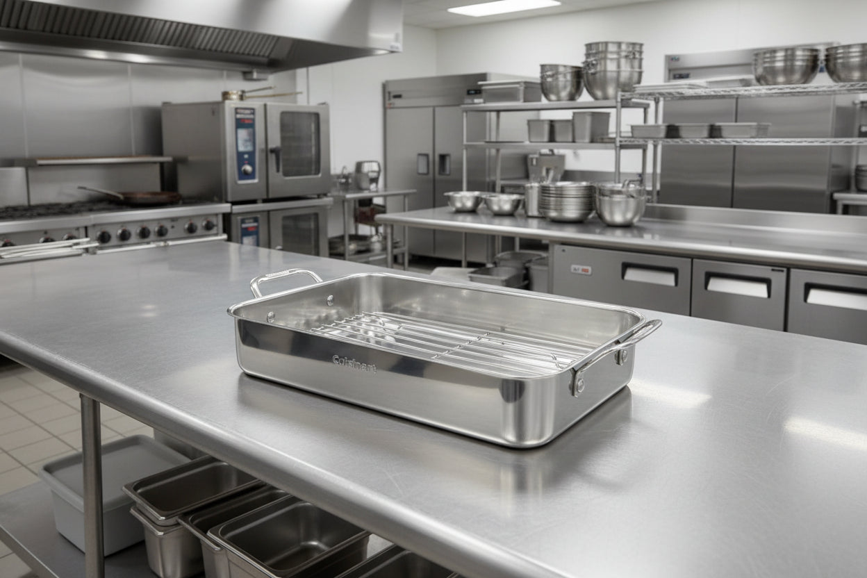 Cuisinart Chef's Classic 14-Inch Lasagna Pan | Stainless Steel with Roasting Rack