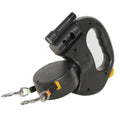 Auto Double Dog Leash | 360° No - Tangle Retractable Dual Lead - Hippopotamus Barn
