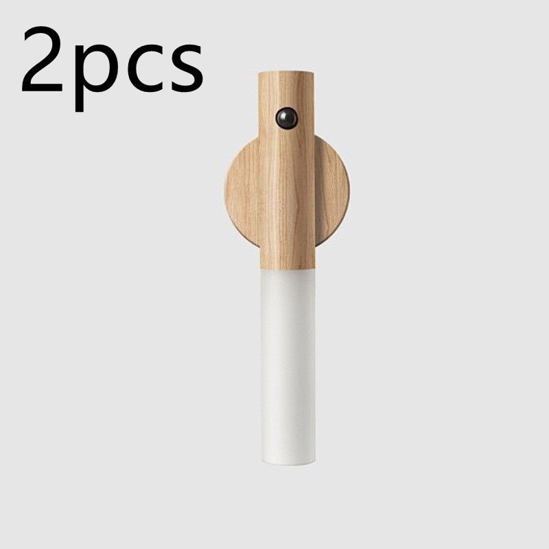 Wood USB Magnetic LED Night Light with Motion Sensor - Hippopotamus Barn