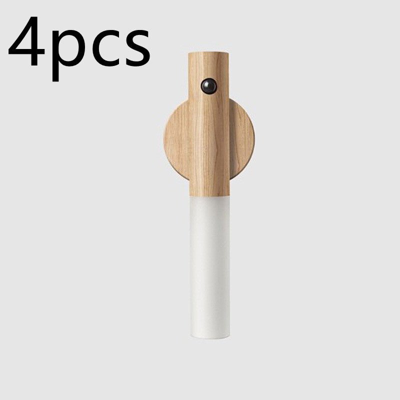 Wood USB Magnetic LED Night Light with Motion Sensor - Hippopotamus Barn