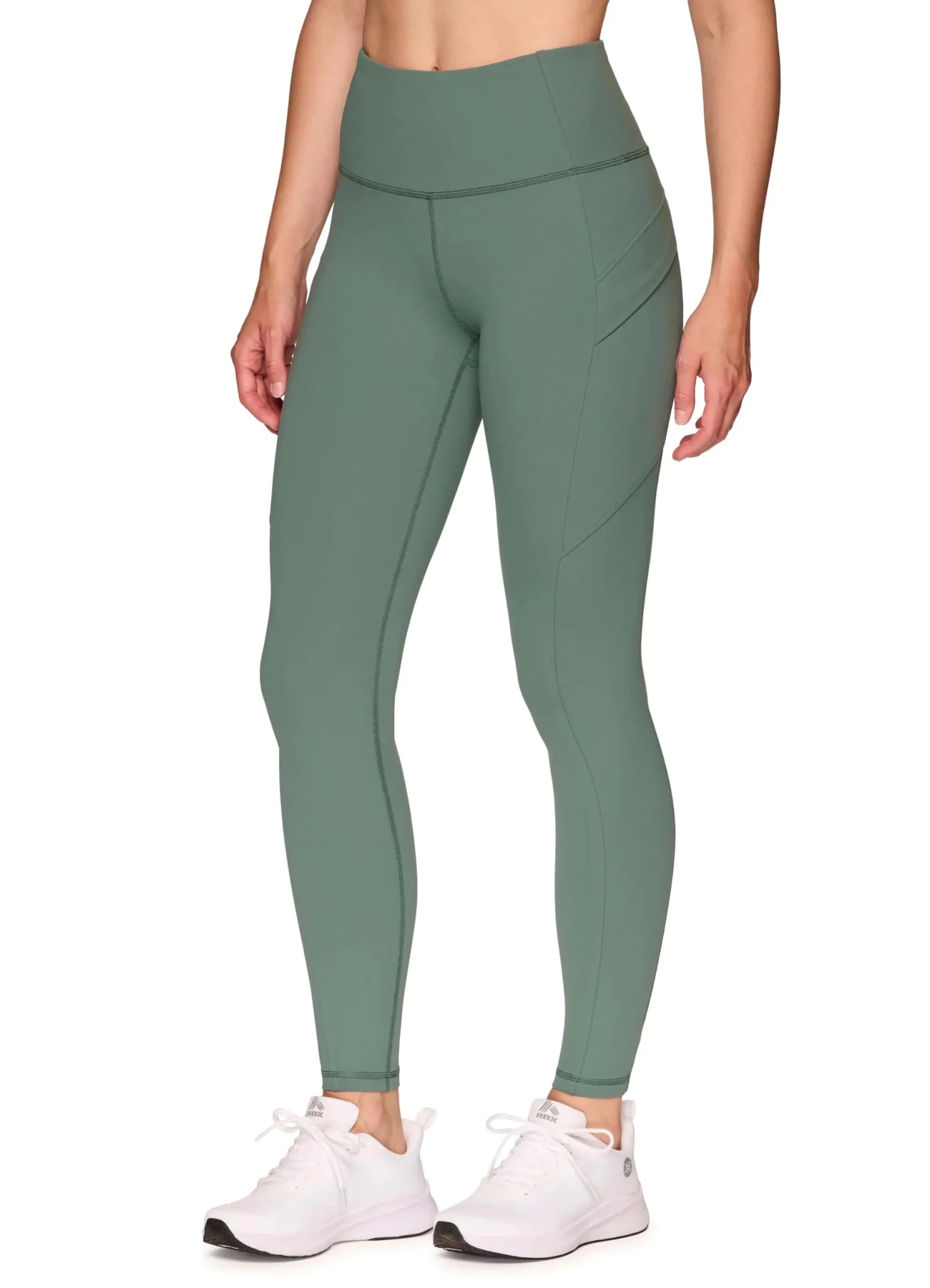 Avalanche Women’s Peached Soft Hiking Leggings – High - Waisted Gym Tights with Side Pockets - Hippopotamus Barn