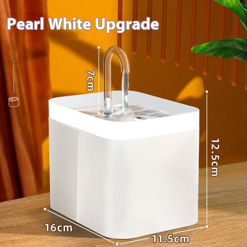 Cat Water Fountain – Silent Automatic Circulation Pet Dispenser - Hippopotamus Barn