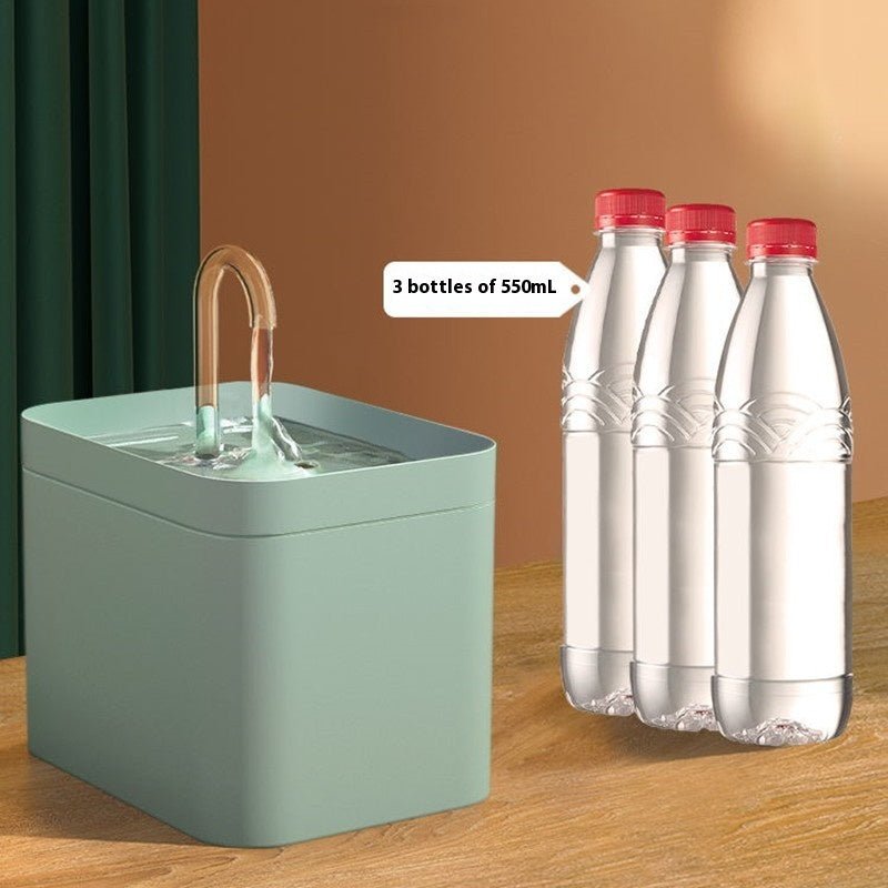 Cat Water Fountain – Silent Automatic Circulation Pet Dispenser - Hippopotamus Barn