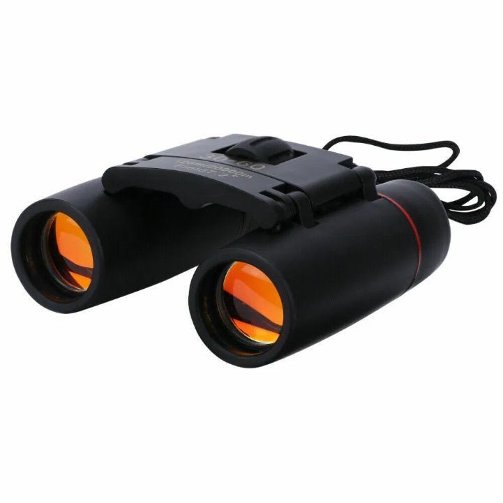 Compact Binoculars 30x60 Zoom - Folding Travel Telescope for Hunting Bird Watching - Hippopotamus Barn
