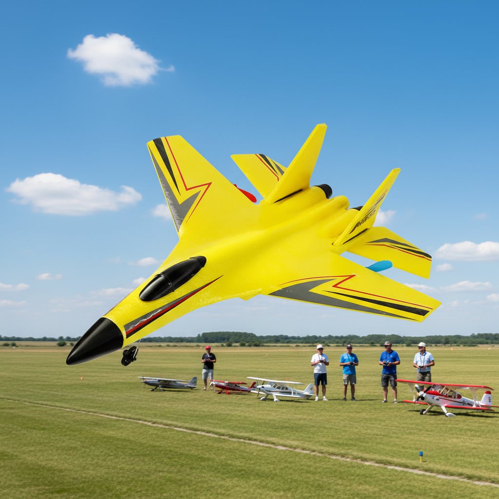 crohorizon RC Plane for Kids (Ages 12+) | Easy - to - Fly Foam Remote Control Airplane - Hippopotamus Barn