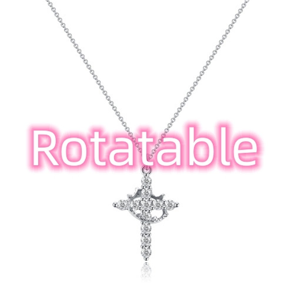 Crown & Pendant Necklace – Gold, Silver & Rose Gold | Unisex Fashion Jewelry - Hippopotamus Barn