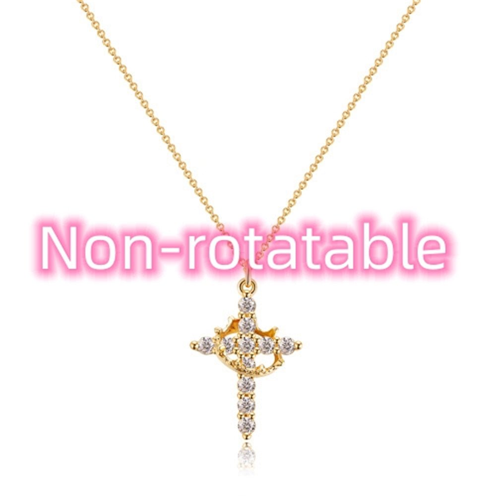 Crown & Pendant Necklace – Gold, Silver & Rose Gold | Unisex Fashion Jewelry - Hippopotamus Barn