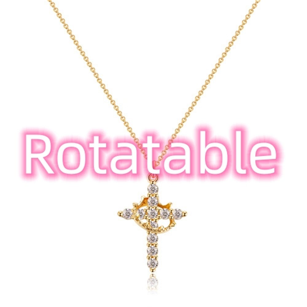 Crown & Pendant Necklace – Gold, Silver & Rose Gold | Unisex Fashion Jewelry - Hippopotamus Barn
