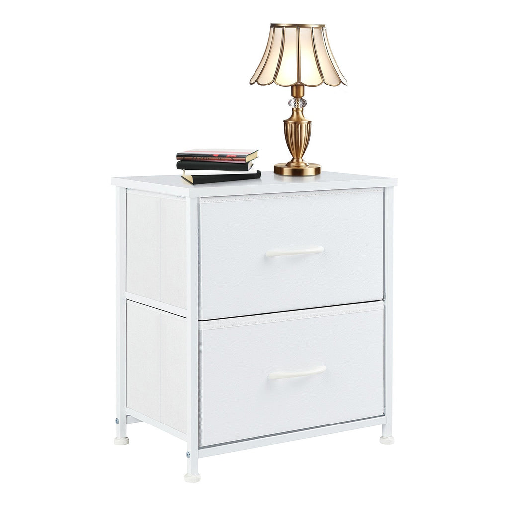 Fabric Dresser with 4 Drawers - Metal Frame Storage Organizer - Hippopotamus Barn