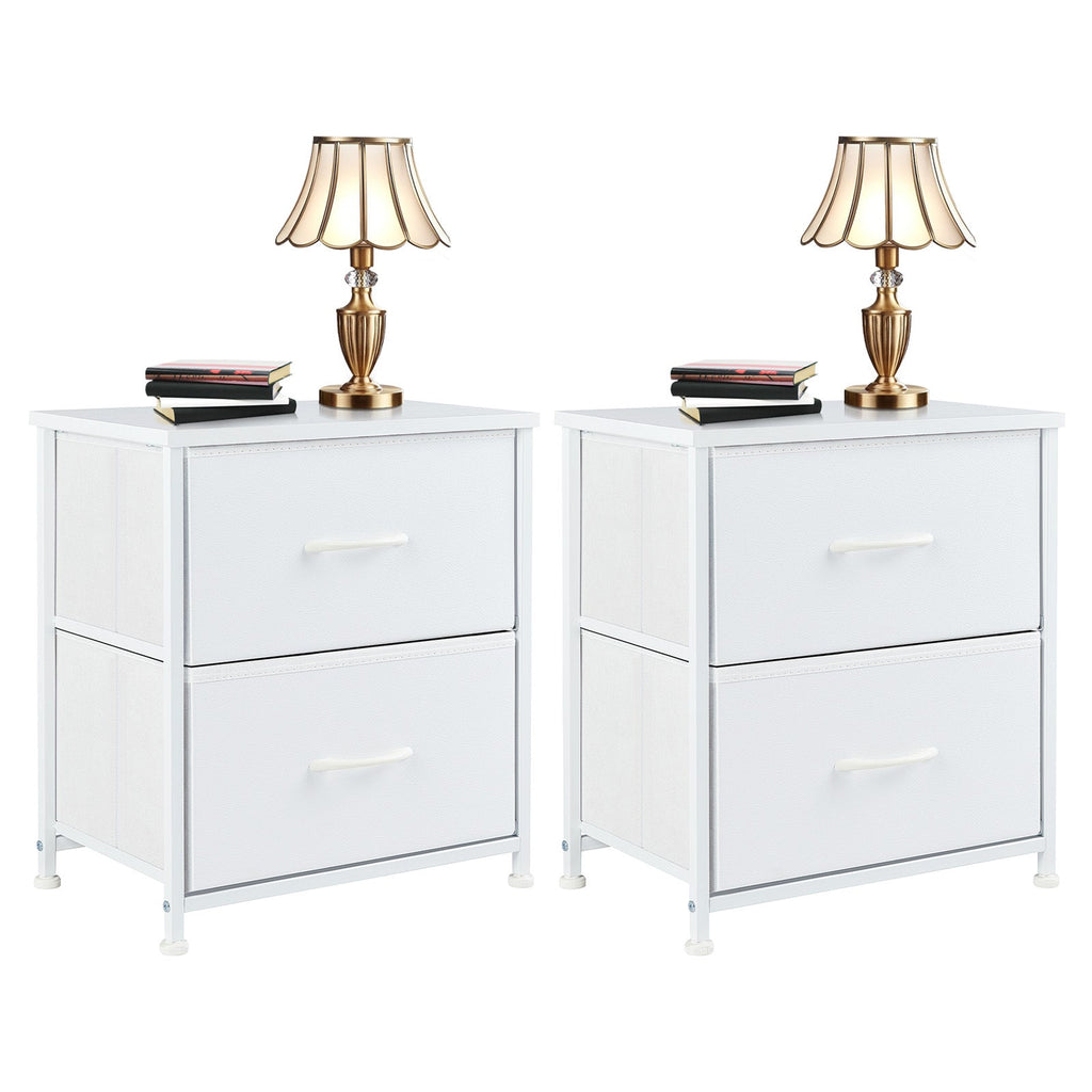 Fabric Dresser with 4 Drawers - Metal Frame Storage Organizer - Hippopotamus Barn