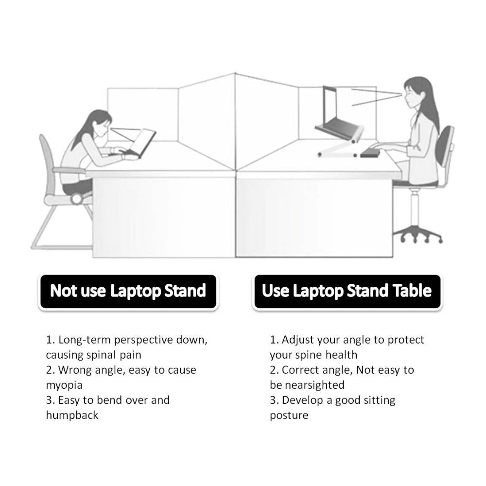 Foldable Laptop Stand – Adjustable Ergonomic Desk & Tablet Holder - Hippopotamus Barn