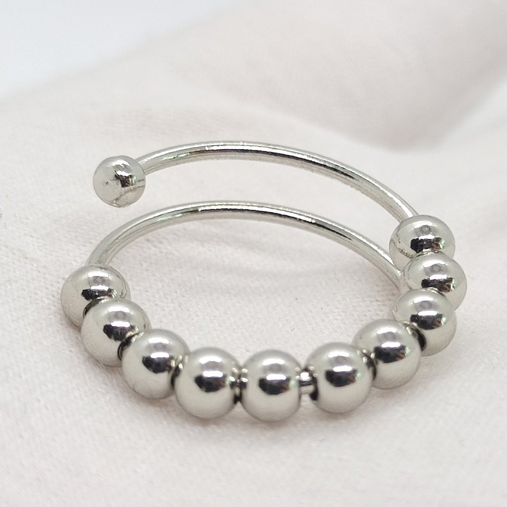 Geometric Beaded Bracelet - Gold Silver Copper Stainless Steel Unisex Jewelry - Hippopotamus Barn