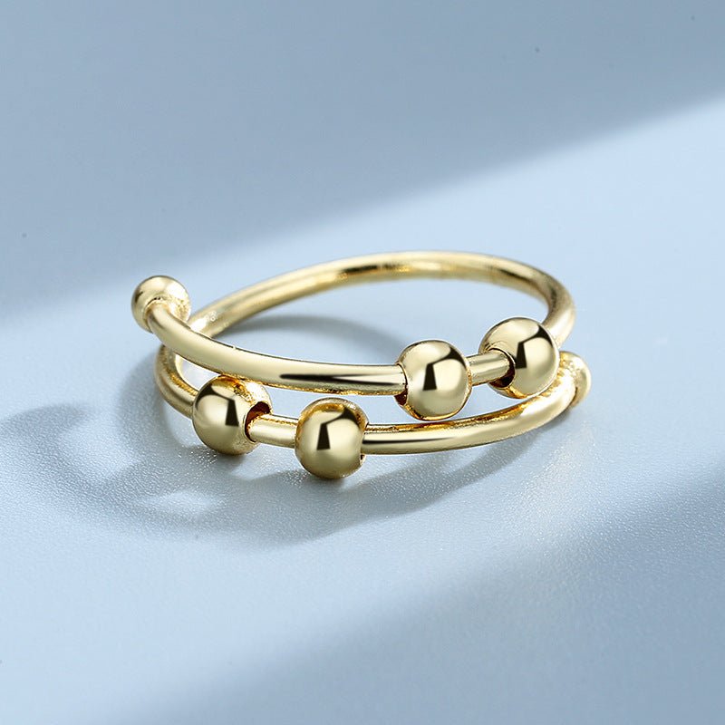 Geometric Beaded Bracelet - Gold Silver Copper Stainless Steel Unisex Jewelry - Hippopotamus Barn