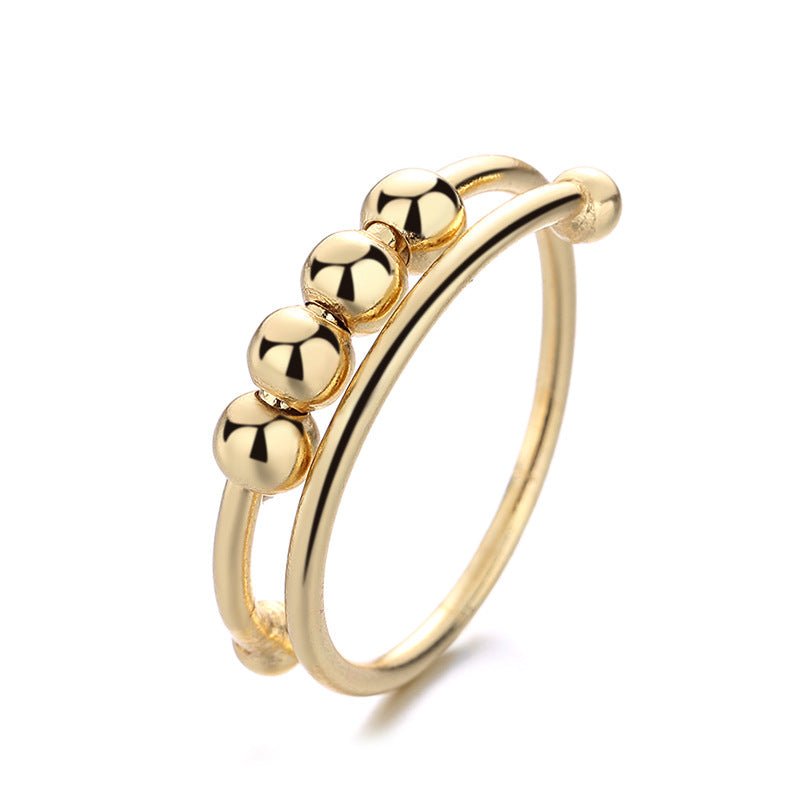 Geometric Beaded Bracelet - Gold Silver Copper Stainless Steel Unisex Jewelry - Hippopotamus Barn