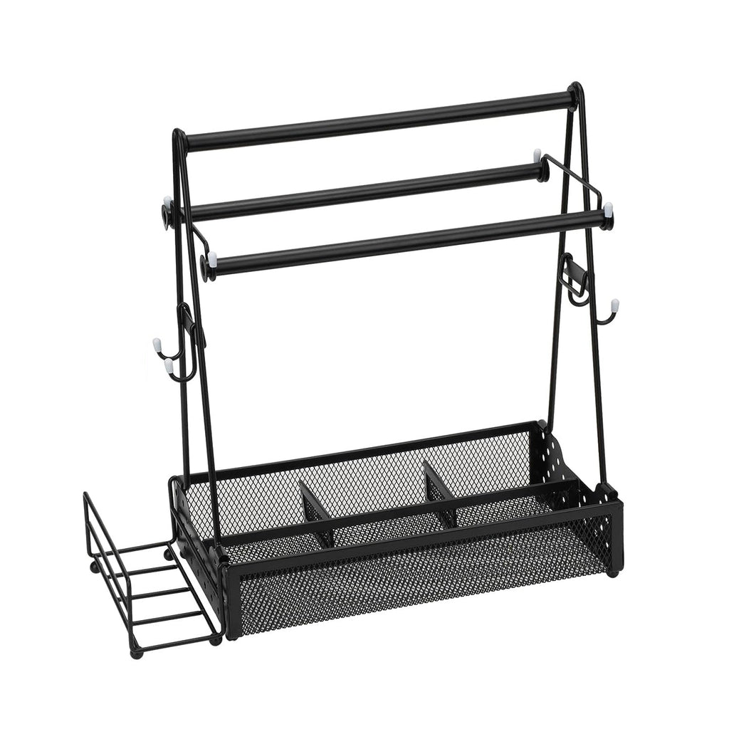 Grill Caddy Organizer with Paper Towel Holder - BBQ Utensil Caddy - Hippopotamus Barn