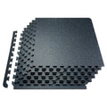 Gym Floor Mats 48 Sq Ft - Interlocking Rubber Foam Tiles for Home Gym Flooring - Hippopotamus Barn