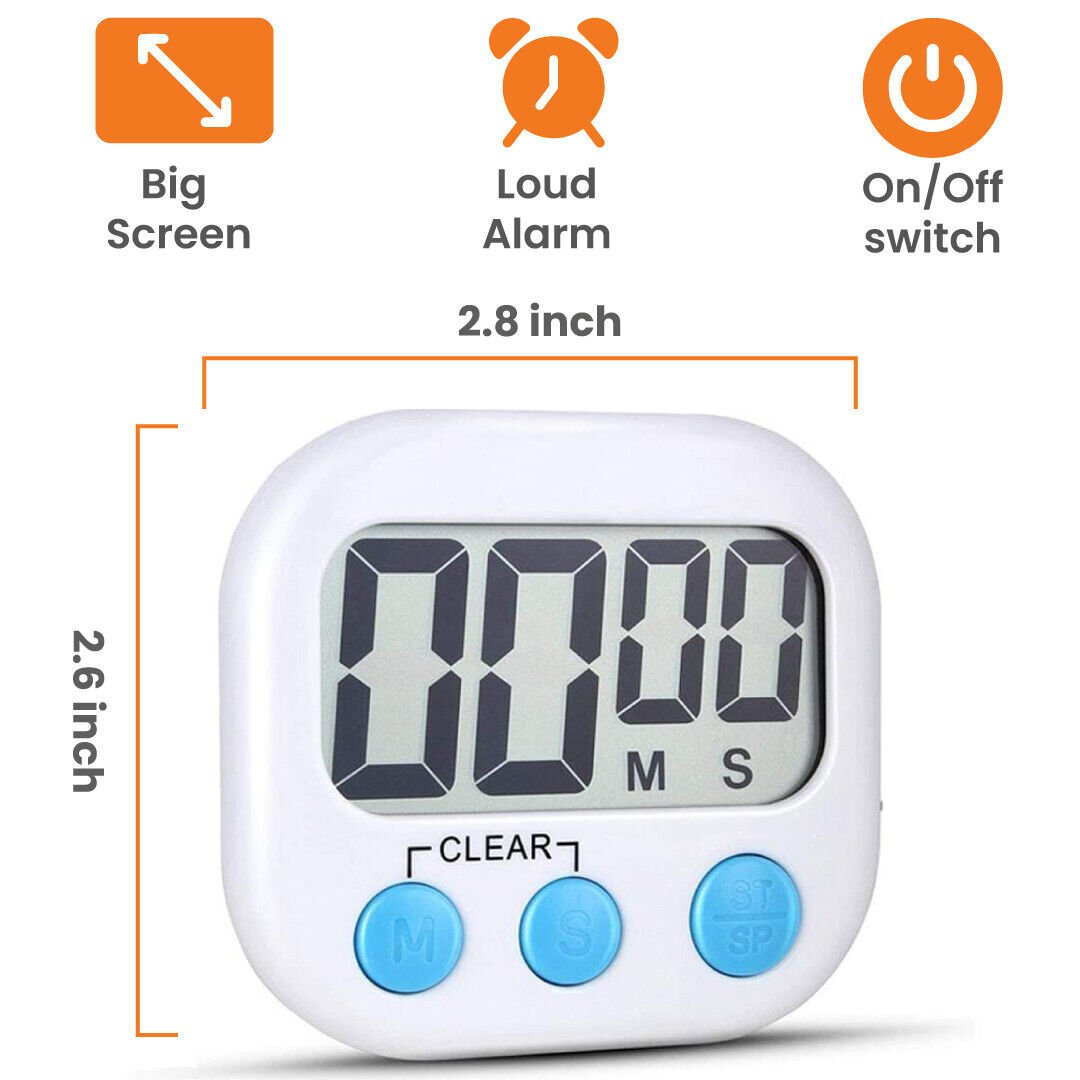 Heavy - Duty Fire - Resistant Digital Kitchen Timer – Magnetic Commercial Grade BBQ & Baking Clock - Hippopotamus Barn