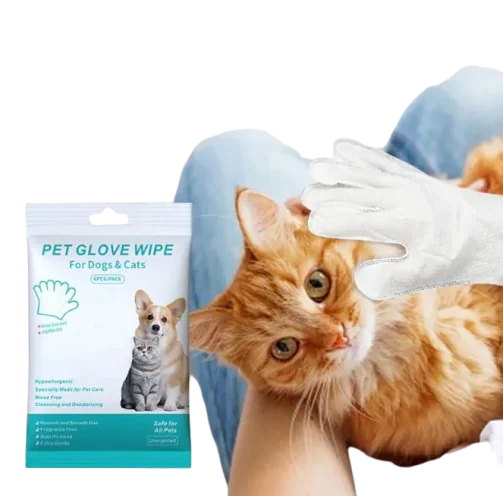 Pet Cleaning Gloves & Wipes | 9-in-1 Total Hygiene & Grooming Kit