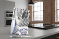 KnifeSaga Phantom Iris X5 15 - Piece Knife Block Set | Professional High - Carbon Stainless Steel Culinary Collection - Hippopotamus Barn