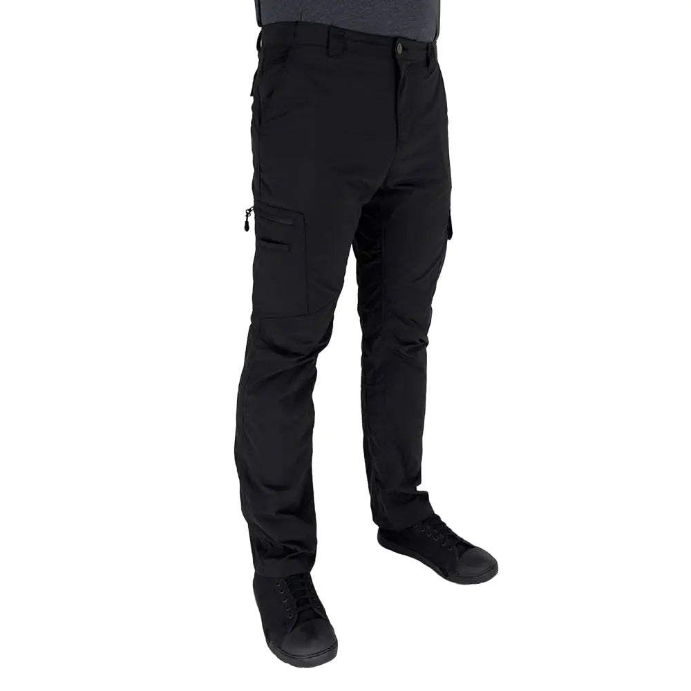 LAPG Men's Nomad Trail 7 - Pocket Hiking Pants – Lightweight, 4 - Way Stretch Cargo Pants (Black) - Hippopotamus Barn
