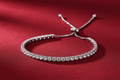 Melissa 18K Gold Vermeil & CZ Tennis Bracelet - Adjustable - Hippopotamus Barn