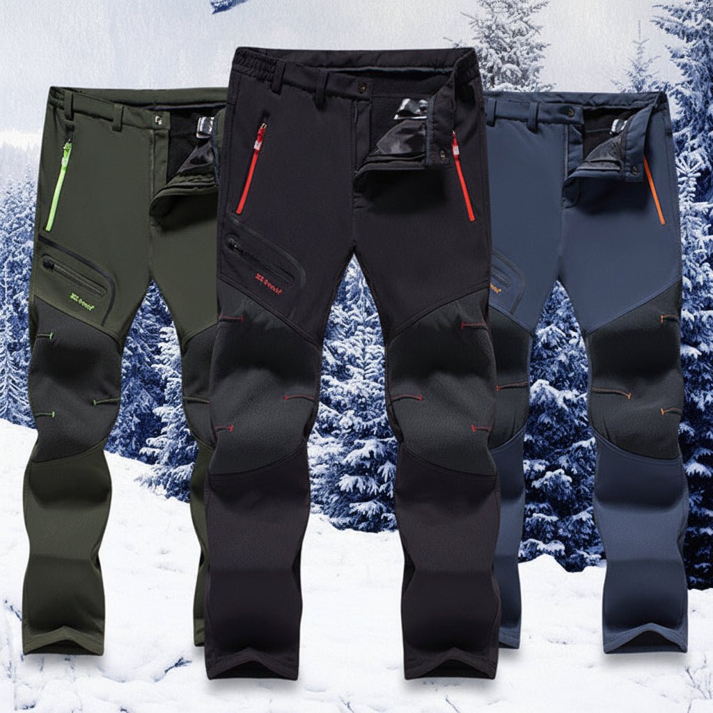 Men's Tactical Outdoor Pants - Waterproof Windproof Hiking Cargo Pants with Stretch - Hippopotamus Barn