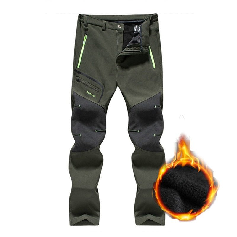 Men's Tactical Outdoor Pants - Waterproof Windproof Hiking Cargo Pants with Stretch - Hippopotamus Barn