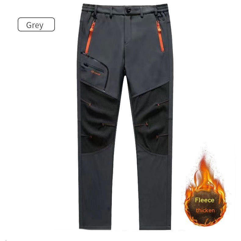 Men's Tactical Outdoor Pants - Waterproof Windproof Hiking Cargo Pants with Stretch - Hippopotamus Barn