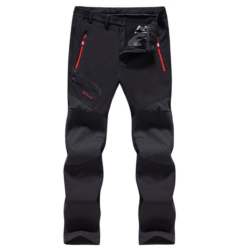Men's Tactical Outdoor Pants - Waterproof Windproof Hiking Cargo Pants with Stretch - Hippopotamus Barn