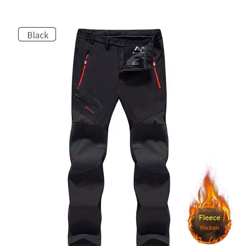 Men's Tactical Outdoor Pants - Waterproof Windproof Hiking Cargo Pants with Stretch - Hippopotamus Barn