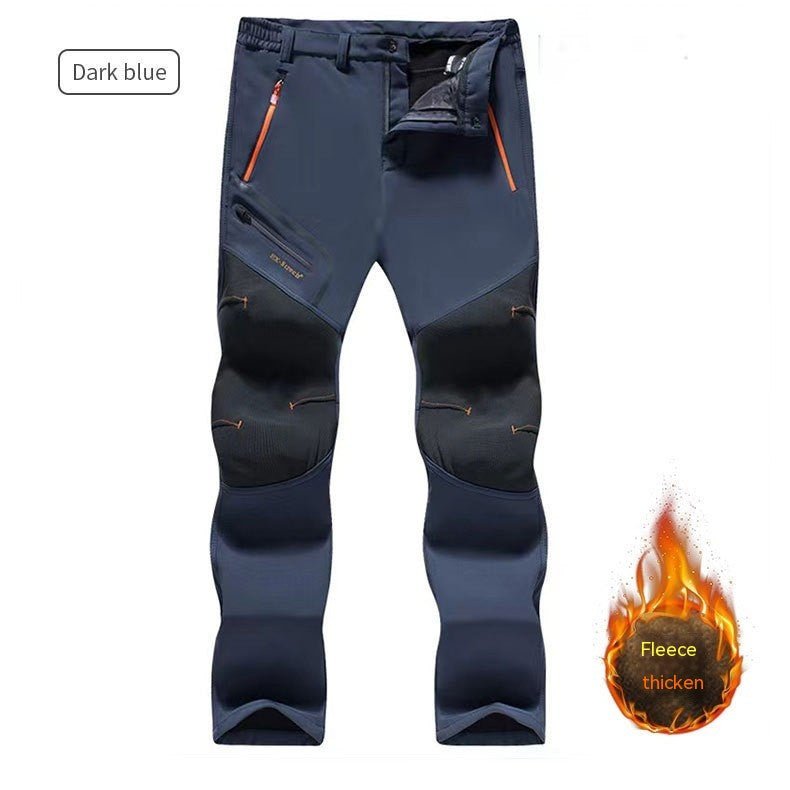 Men's Tactical Outdoor Pants - Waterproof Windproof Hiking Cargo Pants with Stretch - Hippopotamus Barn
