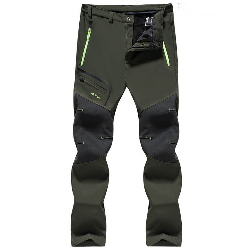 Men's Tactical Outdoor Pants - Waterproof Windproof Hiking Cargo Pants with Stretch - Hippopotamus Barn